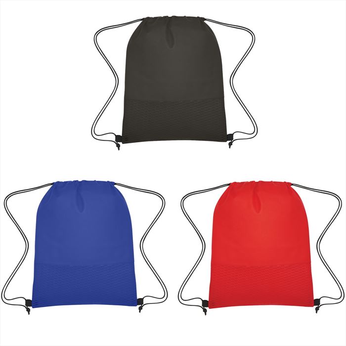 JH3374B Non-Woven Wave Design Drawstring Bag